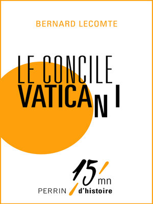 cover image of Le concile Vatican I